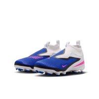 Nike Phantom 6 High Academy FG Kinder Attack - weiß/blau/pink