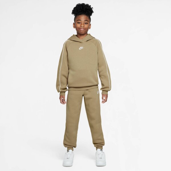 Nike Sportswear Club Fleece Trainingsanzug Kinder - beige/weiß