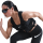 Nike Tempo Swoosh Run Leggings Damen - schwarz/weiß