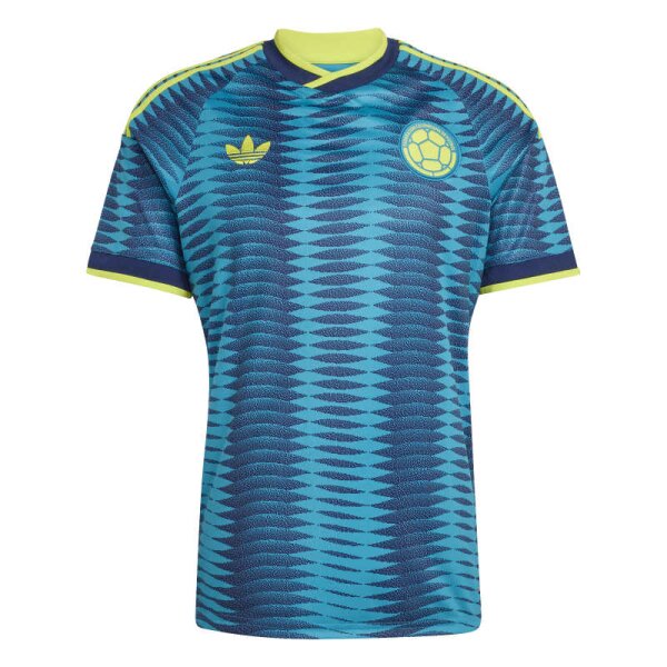 adidas Kolumbien Away Trikot Herren WM2026 - blau/gelb
