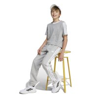 adidas Essentials Kids Hose Kinder - medium grey heather/white