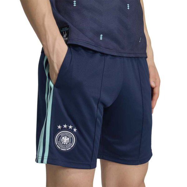 adidas DFB Away Shorts Herren WM2026 - navy/türkis