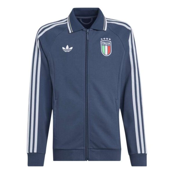 adidas Italien FIGC OG Away Trainingsjacke Kinder - navy/weiß