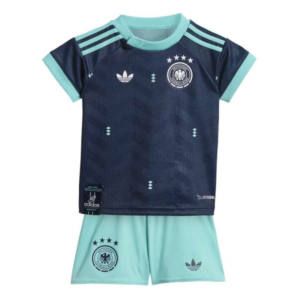 adidas DFB Away Minikit Baby WM2026 - navy/türkis