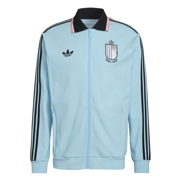 adidas Belgien RBFA OG Away Trainingsjacke Herren - hellblau/schwarz/pink