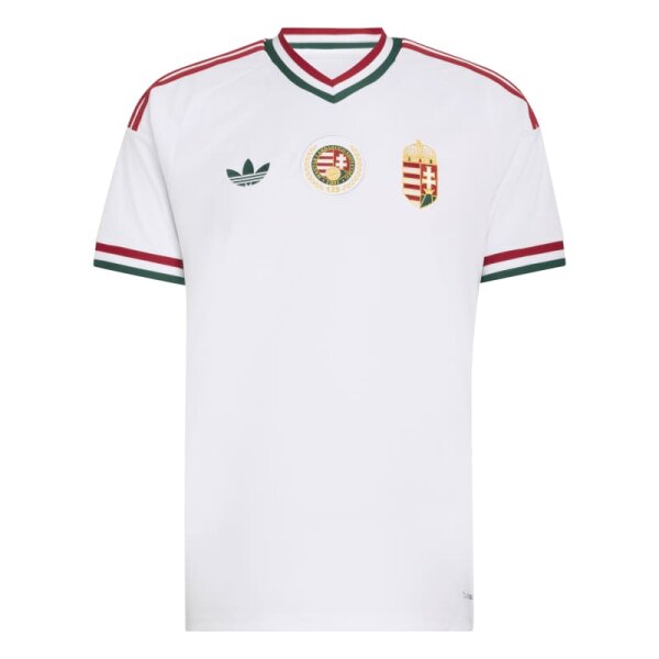 adidas Ungarn Away Trikot Herren WM2026 - weiß/rot/grün