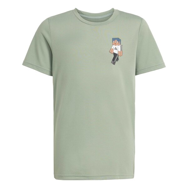 adidas Minecraft Training T-Shirt Kinder - silver green