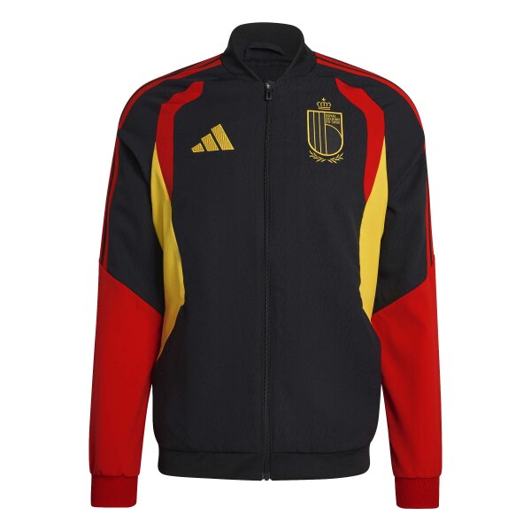 adidas Belgien 26 Tiro Präsentationsjacke Herren - schwarz/rot/gelb