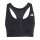 adidas Optime Essentials Workout Zip-Front Medium Support Sport-Bh Damen - black