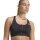 adidas Optime Essentials Workout Zip-Front Medium Support Sport-Bh Damen - black