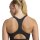 adidas Optime Essentials Workout Zip-Front Medium Support Sport-Bh Damen - black