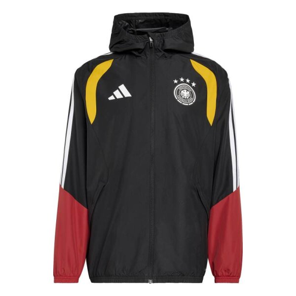 adidas DFB Tiro Allwetterjacke Herren WM2026 - schwarz/rot/gold