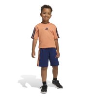 adidas Essentials Kids T-Shirt-Set Kinder - dusky orange/dark blue