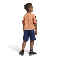 adidas Essentials Kids T-Shirt-Set Kinder - dusky orange/dark blue