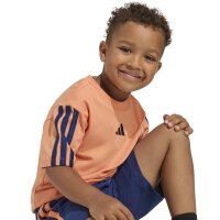 adidas Essentials Kids T-Shirt-Set Kinder - dusky orange/dark blue
