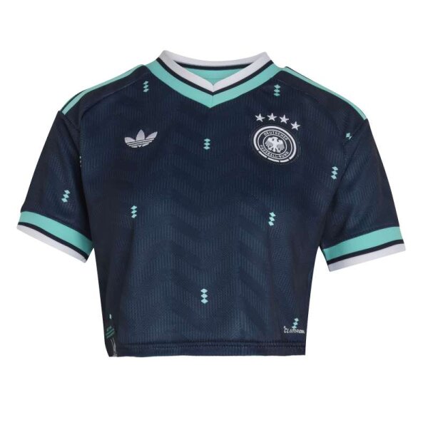 adidas DFB Away Cropped Trikot Damen WM2026 - navy/türkis/weiß