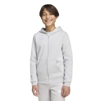 adidas Ent26 Fz Hood Y Hoodie Kinder - team light grey/white