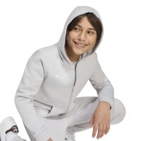adidas Ent26 Fz Hood Y Hoodie Kinder - team light grey/white