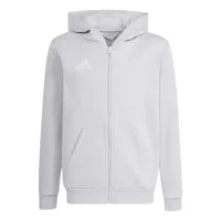 adidas Entrada 26 Hoodie Kinder - team light grey/white