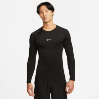 Nike M Np Df Tight Top Ls Herren - black/white