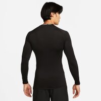 Nike M Np Df Tight Top Ls Herren - black/white