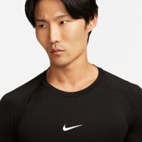 Nike M Np Df Tight Top Ls Herren - black/white