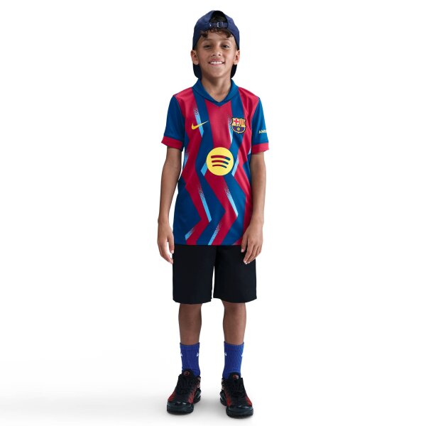 Nike FC Barcelona Y Nk Df Jsy Ss Stad Se T-Shirt Kinder - gym blue/gym blue/salsa red/opti ye