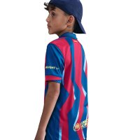 Nike FC Barcelona Y Nk Df Jsy Ss Stad Se T-Shirt Kinder - gym blue/gym blue/salsa red/opti ye