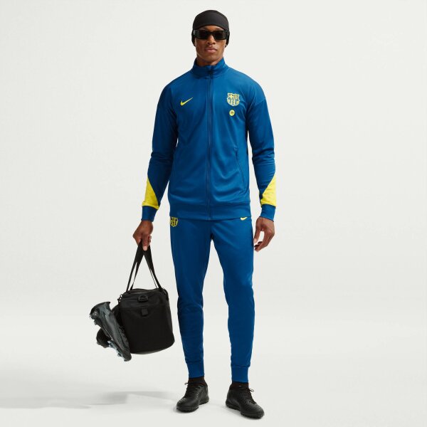 Nike FC Barcelona M Nk Df Strk Trk Suit K Se Trainingsanzug Herren - gym blue/opti yellow/opti yellow