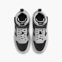 Nike Court Borough Mid 2 Sneaker Kinder - black/lt smoke grey-white-gum med b