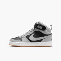 Nike Court Borough Mid 2 Sneaker Kinder - black/lt smoke grey-white-gum med b