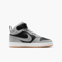 Nike Court Borough Mid 2 Sneaker Kinder - black/lt smoke grey-white-gum med b