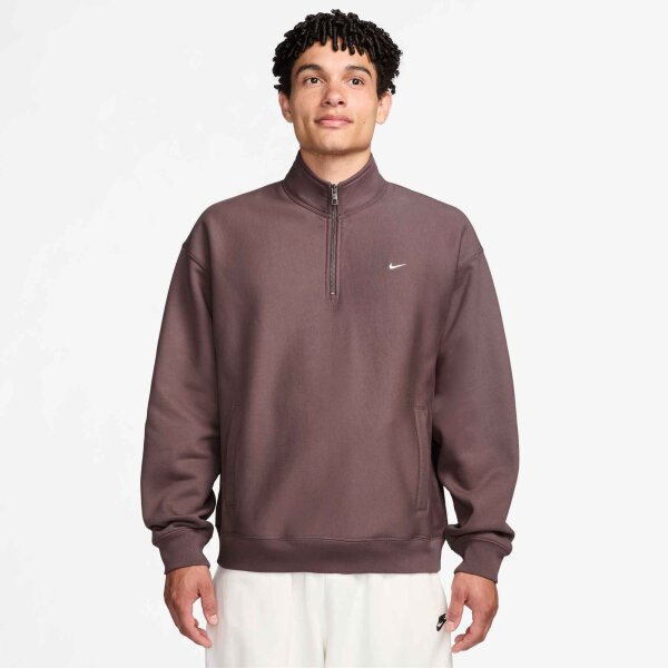 Nike M Nl Solo Swsh Bb Quarter Zip T-Shirt Herren - tattoo/white