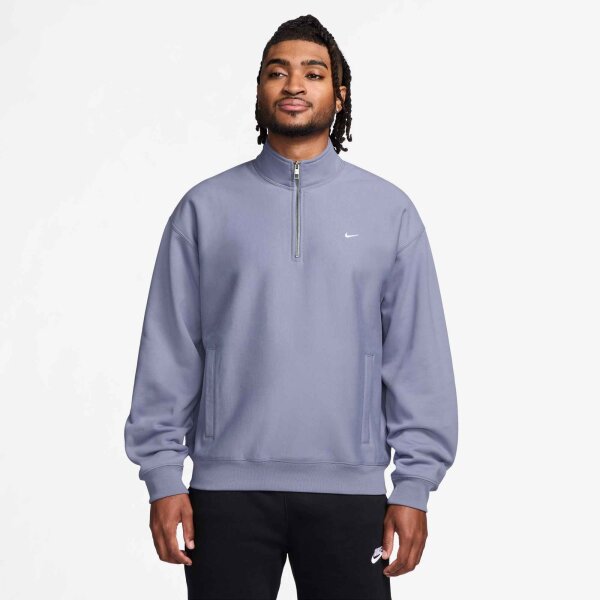 Nike M Nl Solo Swsh Bb Quarter Zip T-Shirt Herren - iron purple/white