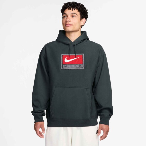 Nike M Nl Solo Swsh Po Hoodie Gfx T-Shirt Herren - black spruce/white