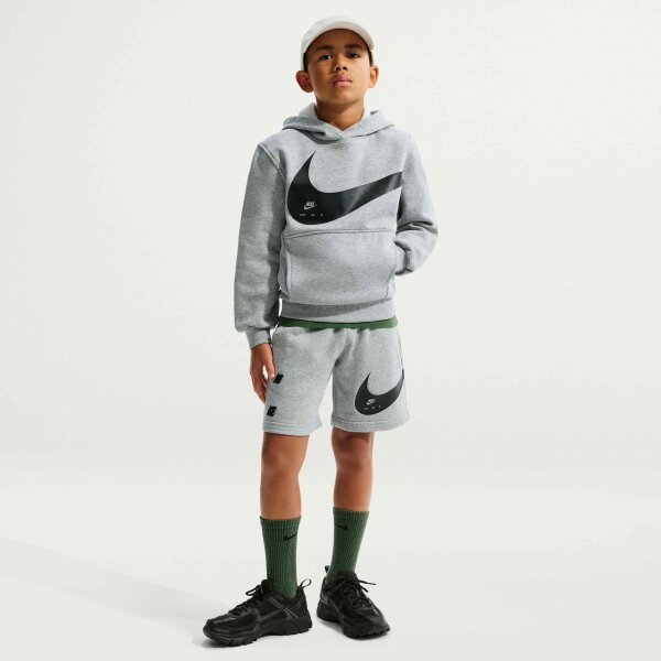 Nike Sportswear Club Big Kids Hood Hoodie Kinder - dk grey heather/black