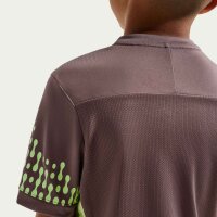 Nike KM K Nk Df Acedemy 25 Top SS -Pd T-Shirt Kinder - plum eclipse/lt liquid lime/black