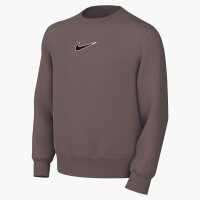 Nike KM K Nk Club Flc Crew LS Fleece Sweatshirt Kinder - plum eclipse/black