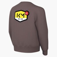 Nike KM K Nk Club Flc Crew LS Fleece Sweatshirt Kinder - plum eclipse/black
