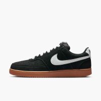 Nike Court Vision Low Fl Sneaker Herren - black/white-gum med brown