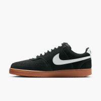 Nike Court Vision Low Fl Sneaker Herren - black/white-gum med brown