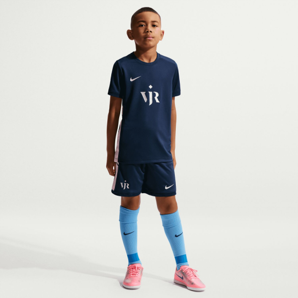 Nike Vj K Nk Df Acedemy 25 Top SS T-Shirt Kinder - old royal/pink foam/metallic silver