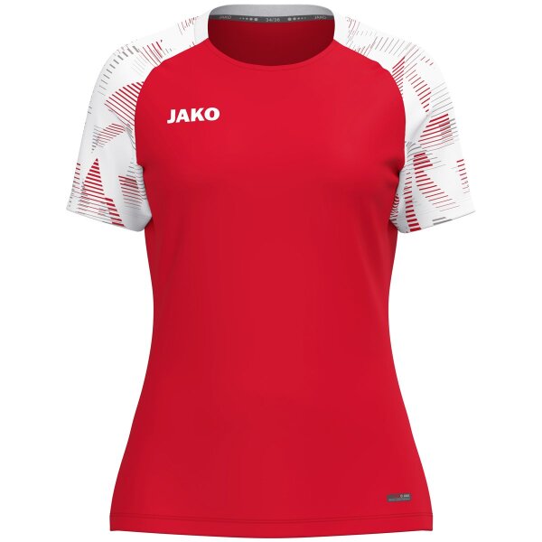 Jako T-Shirt Sonic Damen - rot/weiß