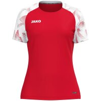 Jako T-Shirt Sonic Damen - rot/weiß