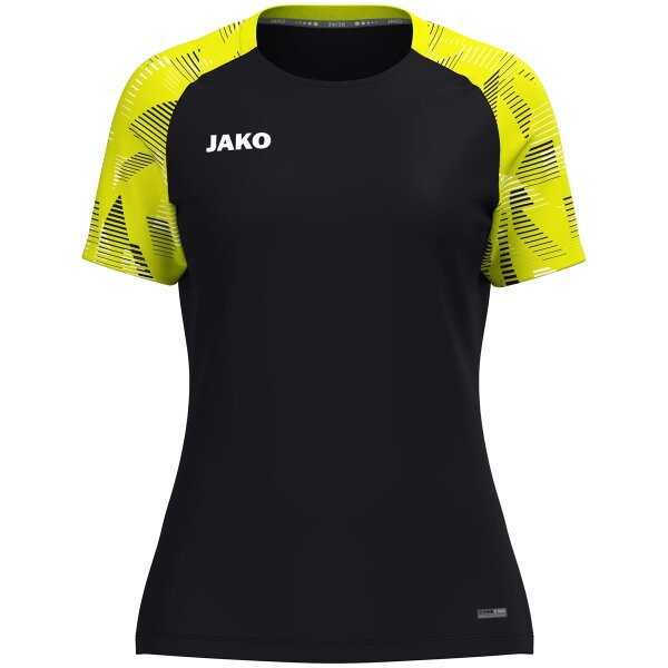 Jako T-Shirt Sonic Damen - schwarz/neongelb