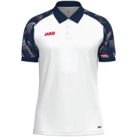 Jako Polo Sonic Kinder - weiß/marine/rot