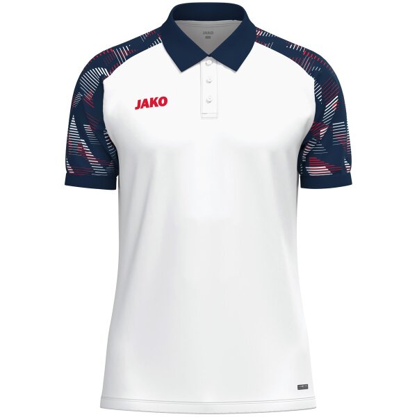 Jako Polo Sonic - weiß/marine/rot