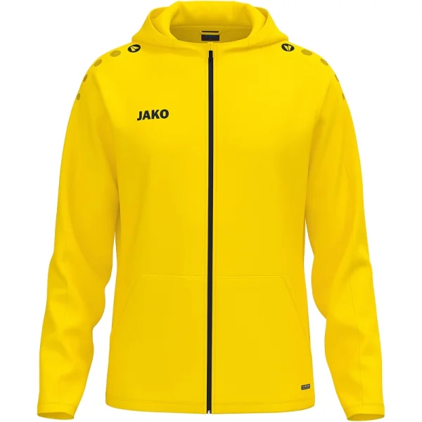 Jako Kapuzenjacke One - gelb