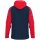 Jako Kapuzenjacke Sonic - marine/rot