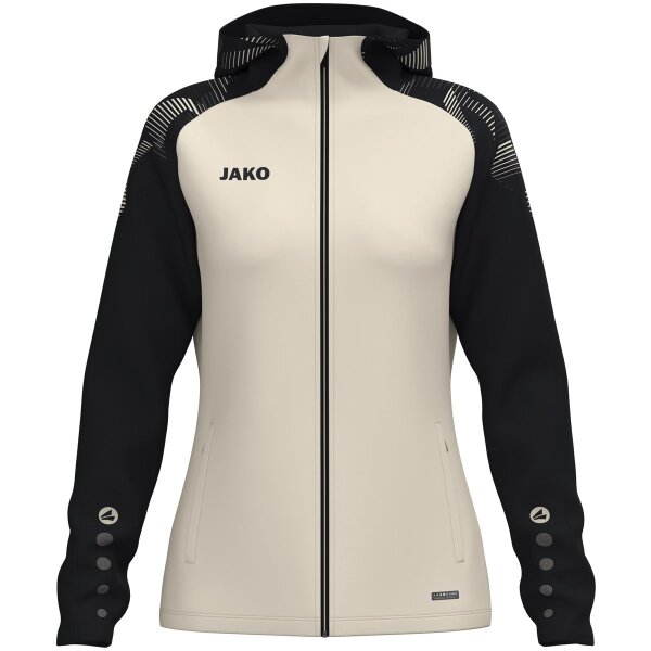 Jako Kapuzenjacke Sonic Damen - off white/schwarz